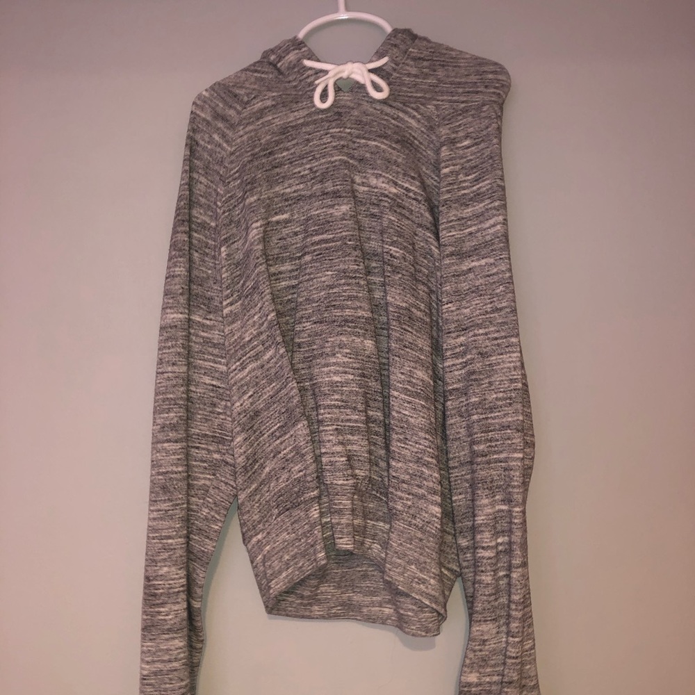 Mossimo Grey Cropped Hoodie